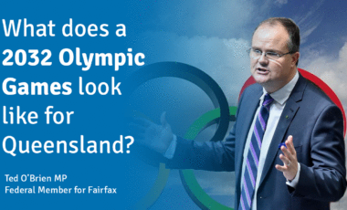 Ted Obrien Federal Member for Fairfax Olympics Games 2032
